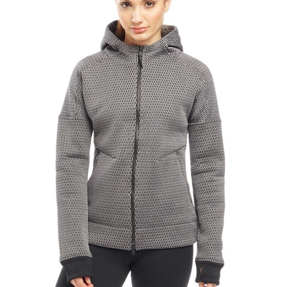 Adidas x reigning champ mesh zip up hoodie jacket